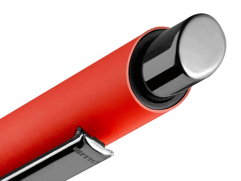 Металлическая шариковая ручка soft touch Ellipse gum, оранжевый-2