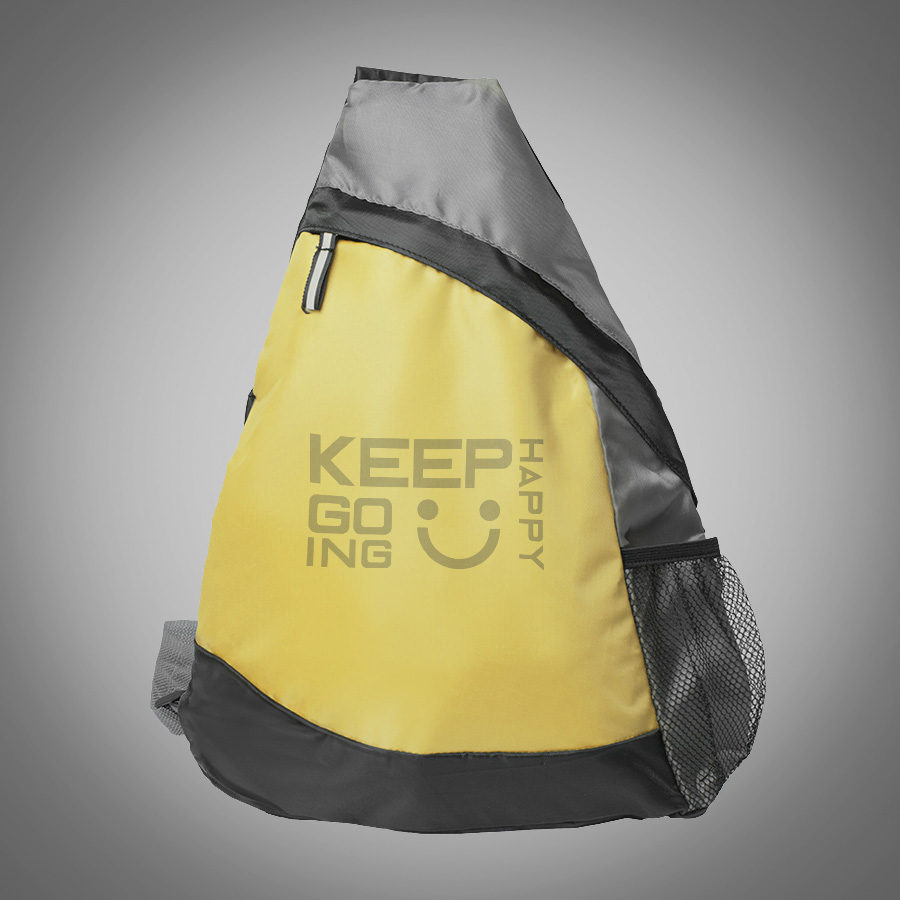 Рюкзак Pick, жёлтый/серый/чёрный, 41 x 32 см, 100% полиэстер 210D, желтый-4