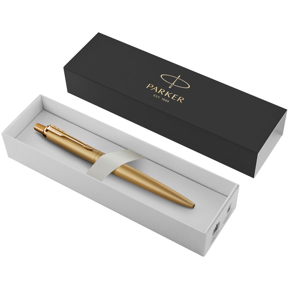 Ручка шариковая Parker Jotter XL Monochrome Gold, золотистая-2