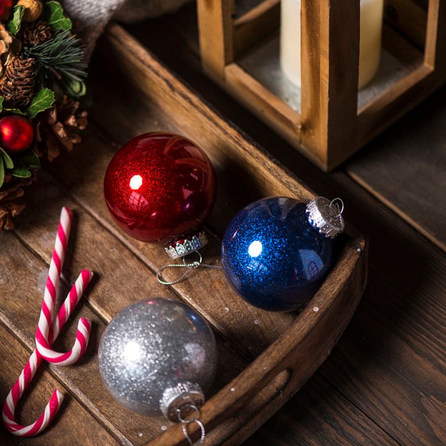 Шар новогодний FLICKER, белый-1