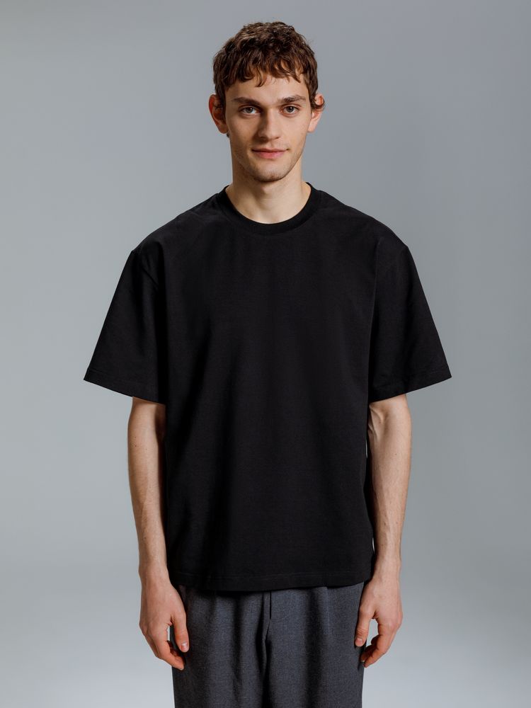 Футболка оверсайз Kangas, черная-0