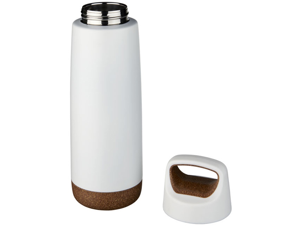 Спортивная медная бутылка с вакуумной изоляцией Valhalla объемом 600 мл, белый-2