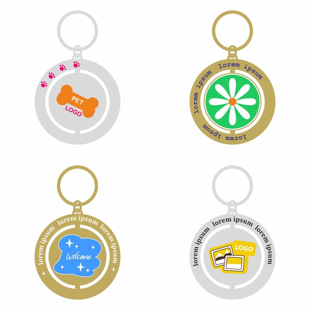 Брелок с поворотным элементом Spin на заказ, доставка ж/д-0