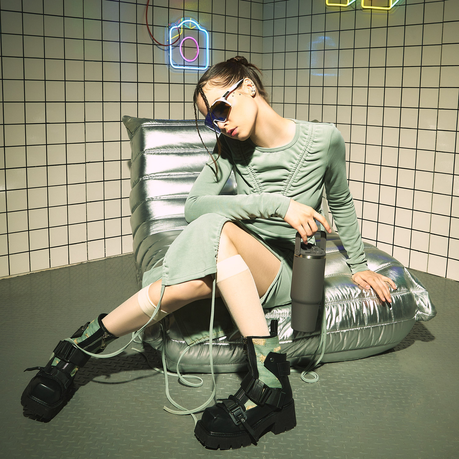 Термокружка вакуумная Монтана (Montana), серая-14