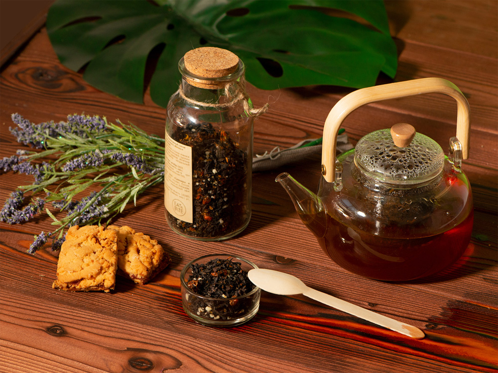 Чай черный, с соком ананаса, мёдом и облепихой, 140г-3