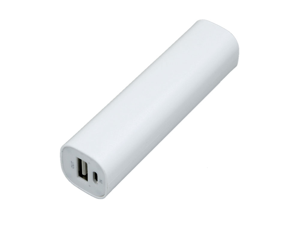 PB030 Универсальное зарядное устройство power bank  прямоугольной формы. 2600MAH. Белый-0