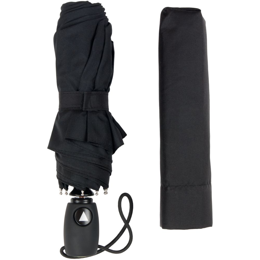 Зонт складной Comfort, черный-2