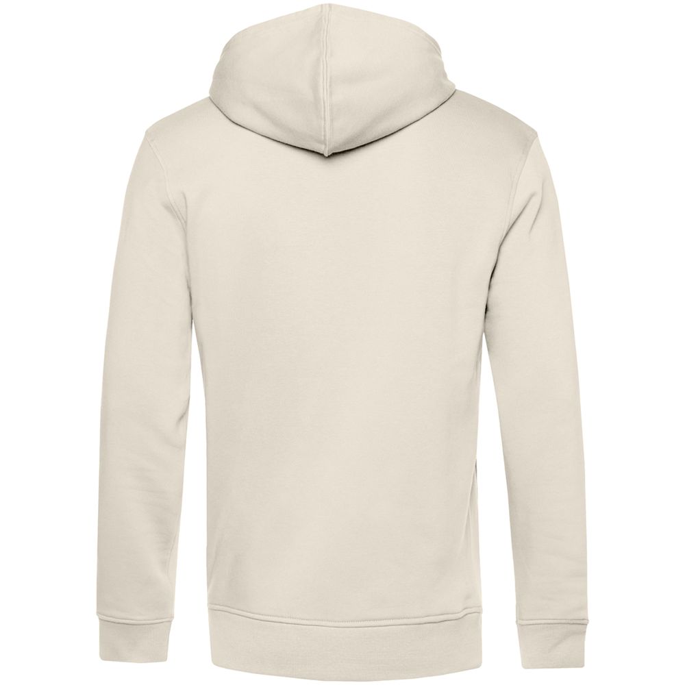 Толстовка на молнии с капюшоном унисекс BNC Inspire (Organic), молочно-белая-2