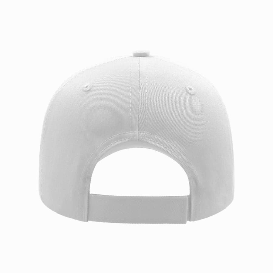 Бейсболка GEAR, 5 клиньев, застежка на липучке, белый-4