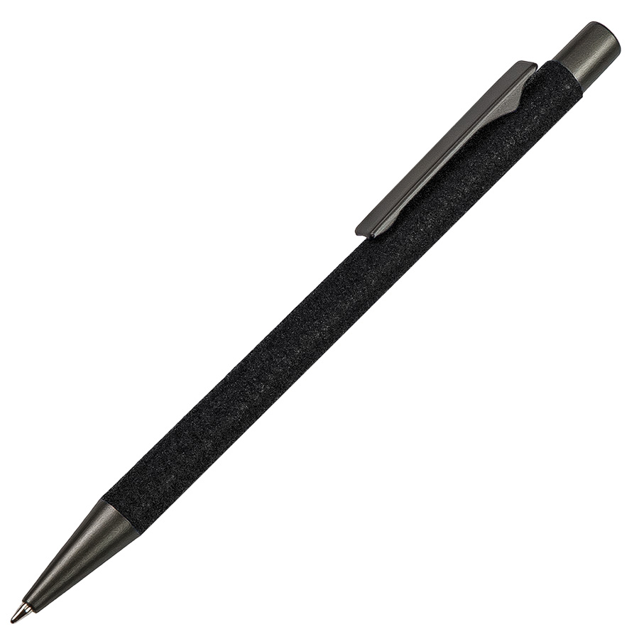 Ручка шариковая FACTOR FOLIO, черный, серебристый-0