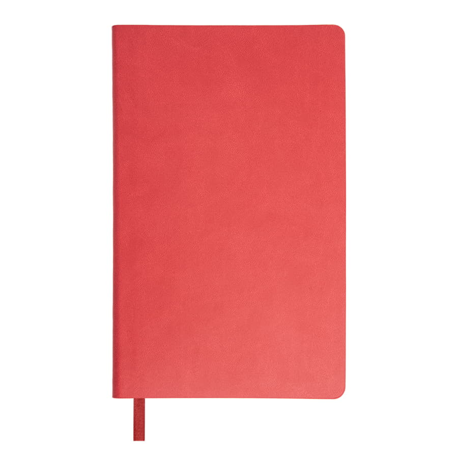 Ежедневник недатированный "FunkyPlan", 130*210 мм, красный, желтый форзац, блок-линейка, красный-1