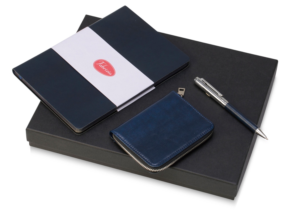 Подарочный набор Fabrizio Large, темно-синий-0