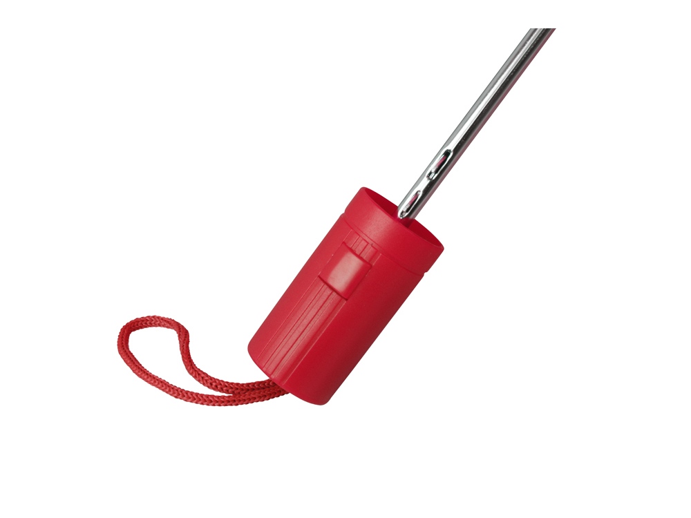 Зонт складной Tulsa, полуавтоматический, 2 сложения, с чехлом, красный-5