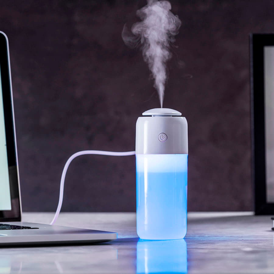 Увлажнитель воздуха TRUDY с LED подсветкой, емкость 200 мл, материал пластик, цвет белый, белый-7