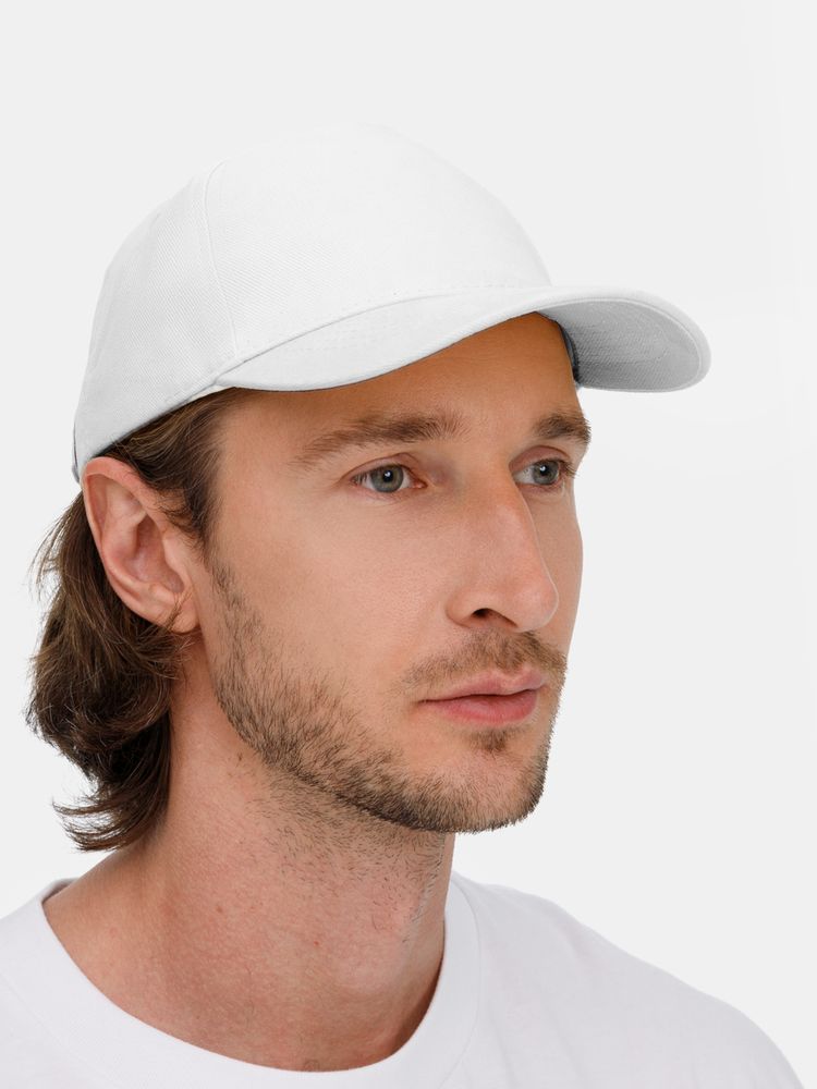 Бейсболка Long Beach, белая-3