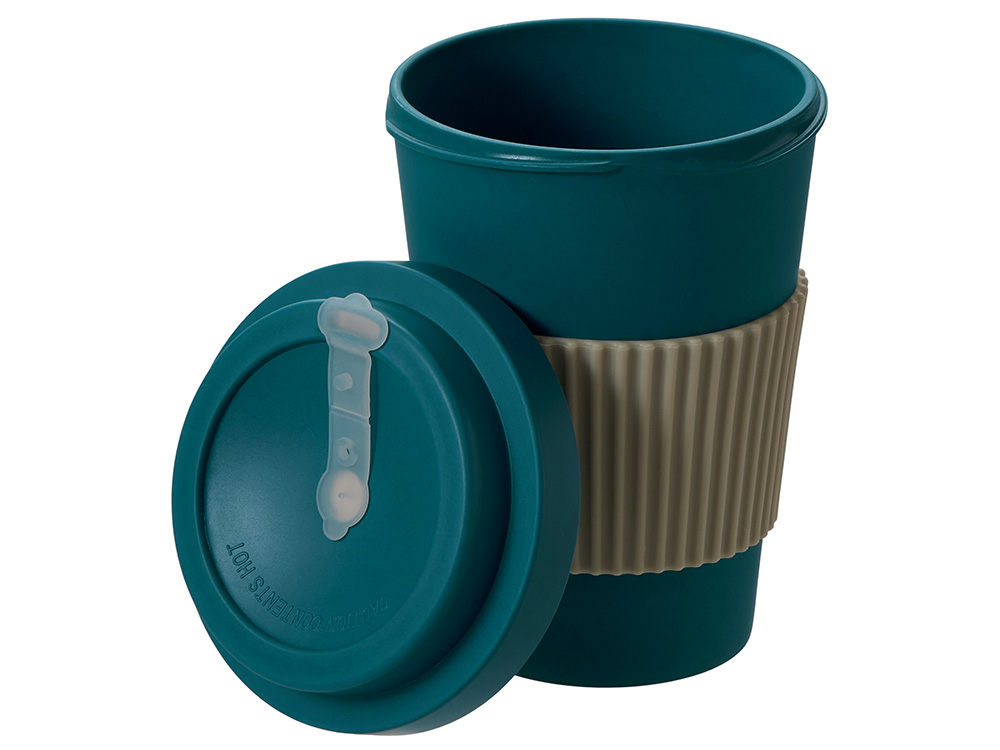 Термокружка Muffin из натуральных волокон, бензиновый синий-2