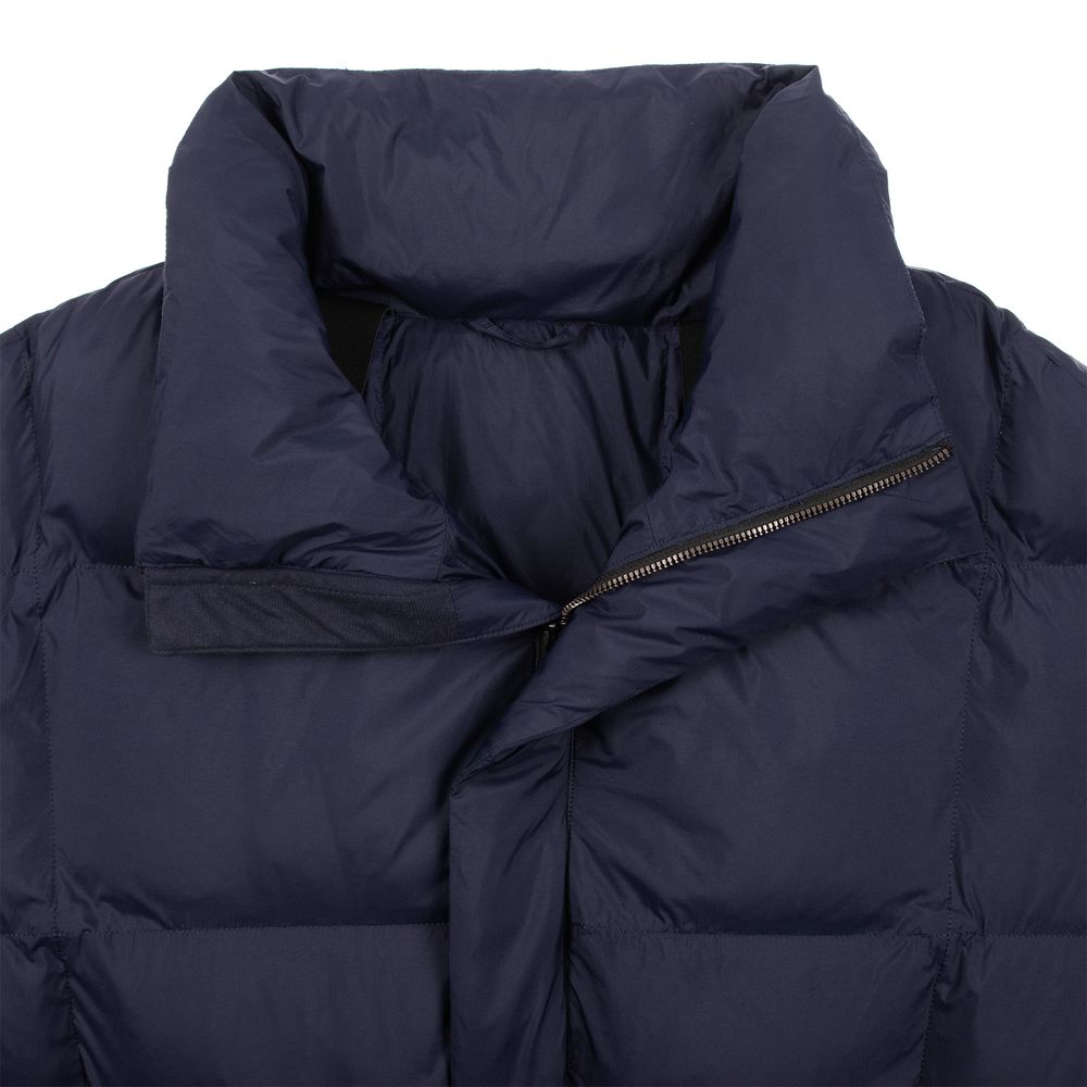 Пуховик унисекс Kapsula, темно-синий-4