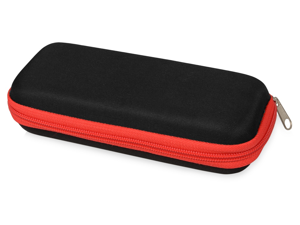 Зонт складной Frisco, механический, 5 сложений, в футляре, красный-1