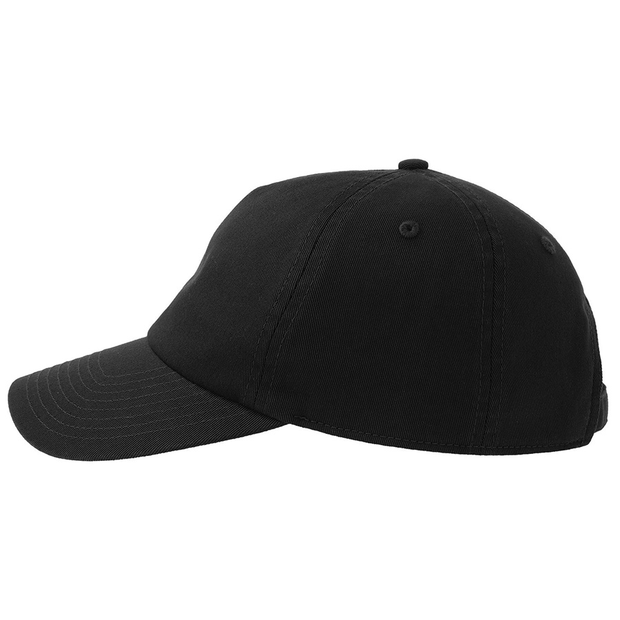 Бейсболка DAD HAT-S, 6 клиньев, металлическая застежка, черный-1