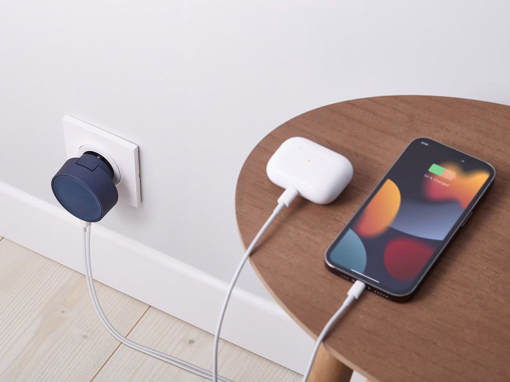 Адаптер питания USB Poweron, темно-синий-11