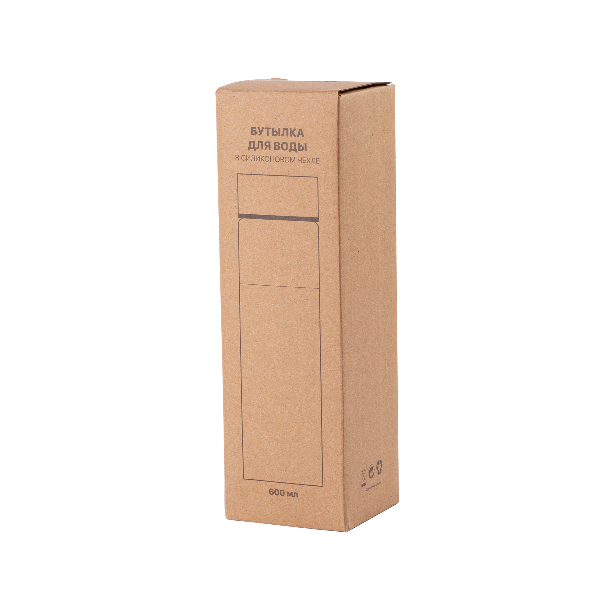 Бутылка для воды "Wellness" в силиконовом чехле-3