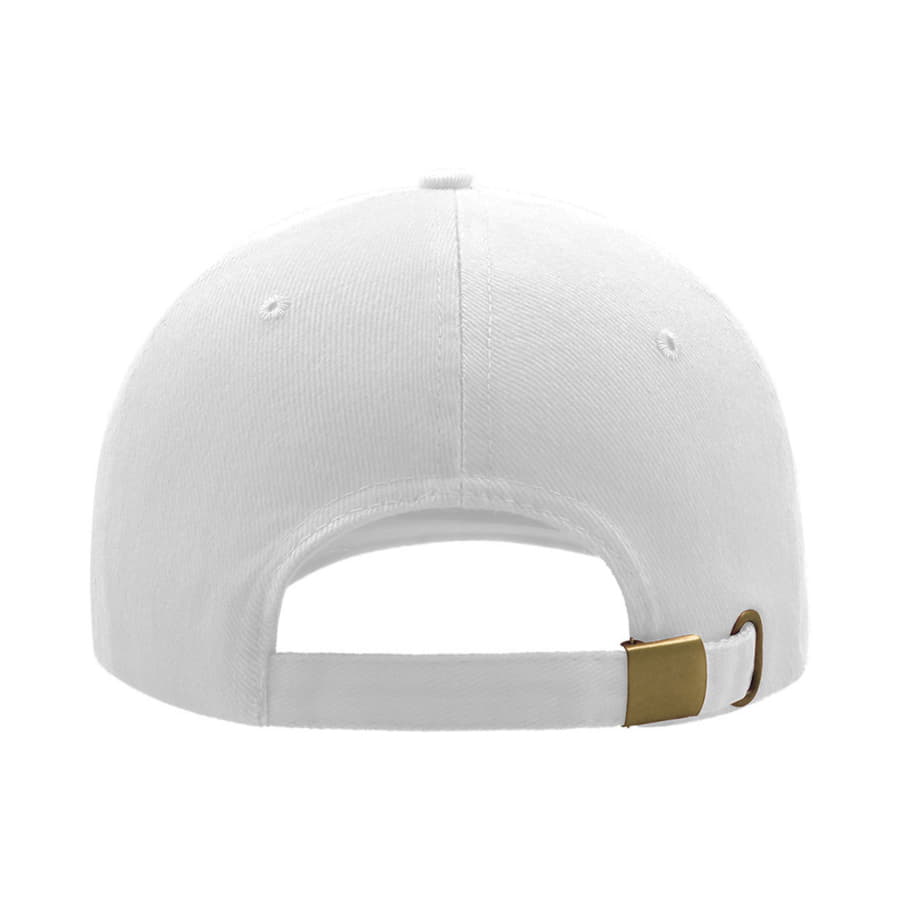 Бейсболка LIBERTY SIX BUCKLE, 6 клиньев, металлическая застежка, белый-5