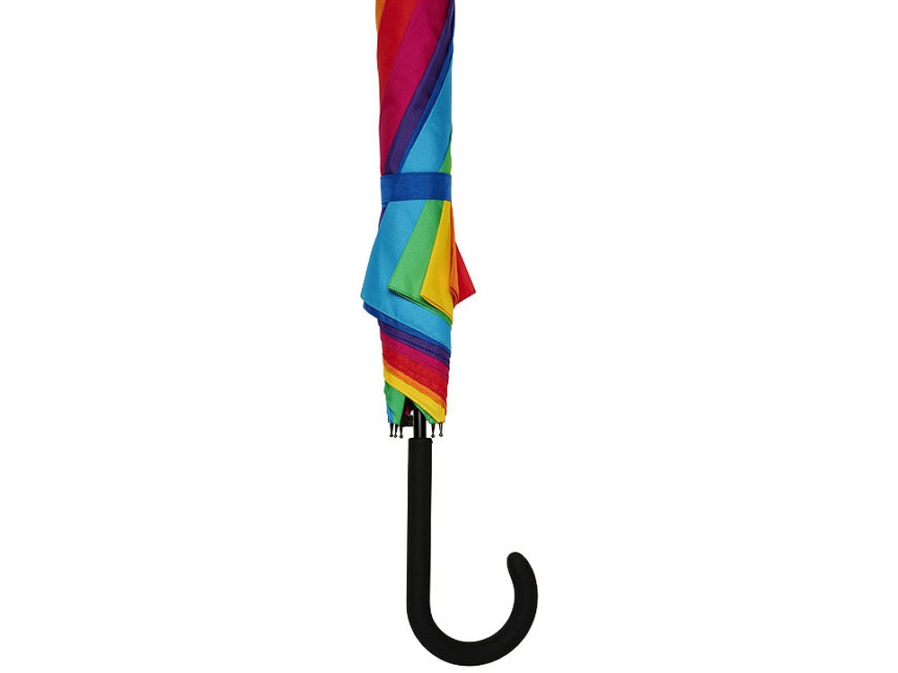 23-дюймовый ветрозащитный полуавтоматический зонт Sarah,  радужный-1