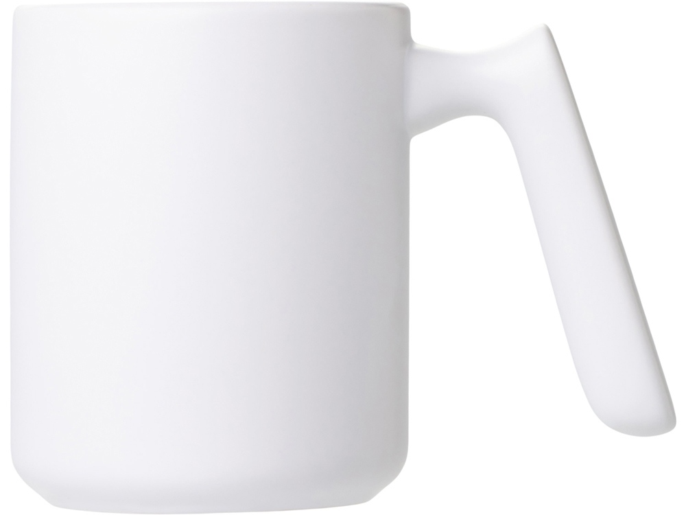 Кружка матовая с прямой ручкой Axio, 360 мл, белый-2