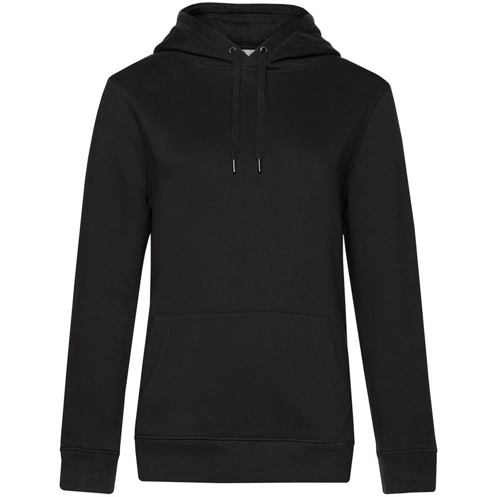 Толстовка с капюшоном женская Queen, черная-1