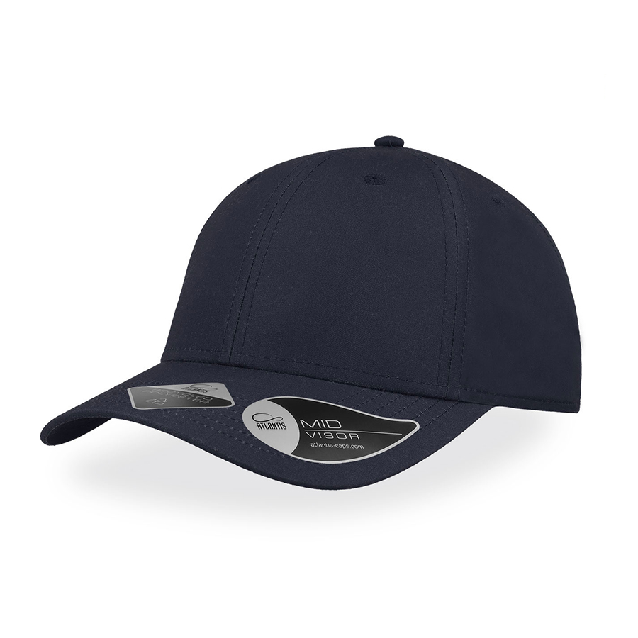 Бейсболка RECY FEEL, переработанный полиэстер, 6 клиньев, пластиковая застежка, темно-синий-0