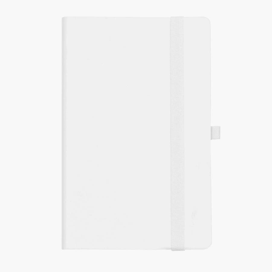 Бизнес-блокнот GRACY на резинке, формат А5, в линейку, белый-1