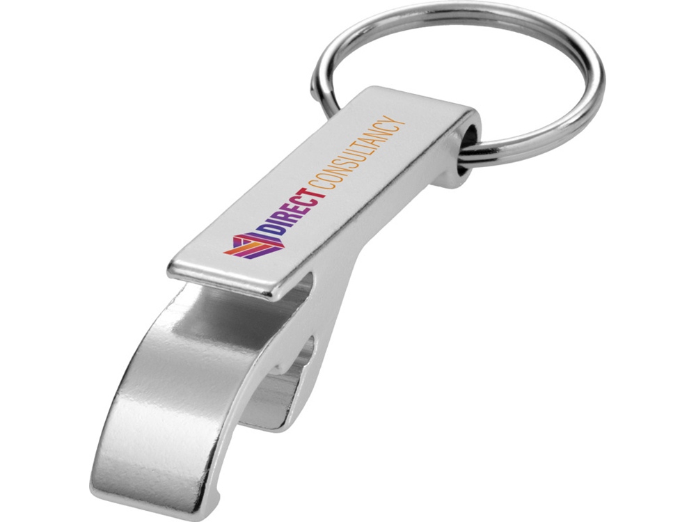 Брелок-открывалка Tao из переработанного алюминия - Серебристый-4