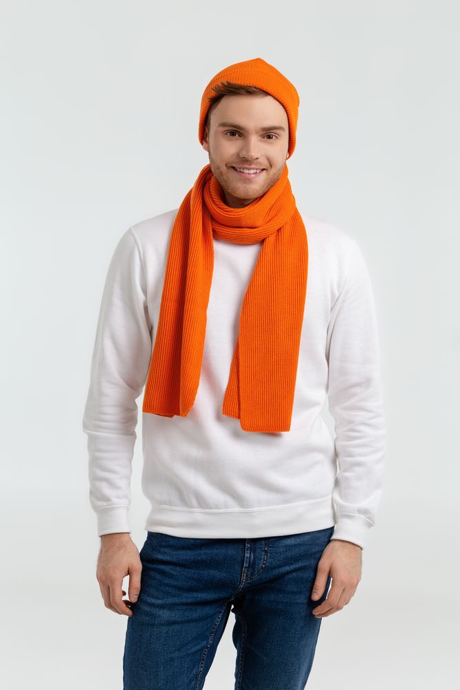 Шарф Life Explorer, оранжевый (апельсиновый)-3