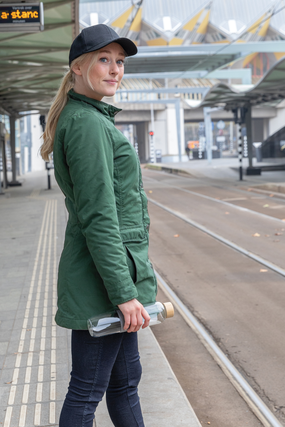 Бейсболка Impact из переработанного хлопка AWARE™, 6 клиньев, 280 г/м2-4