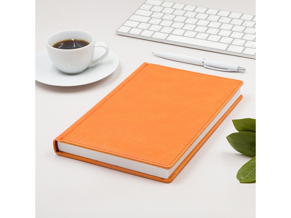 Ежедневник А5 датированный Velvet 2026, оранжевый-2