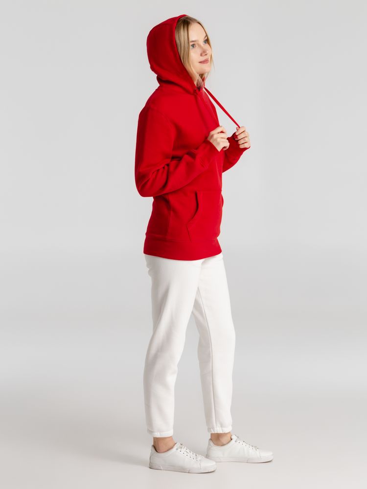 Толстовка с капюшоном унисекс King, красная-2