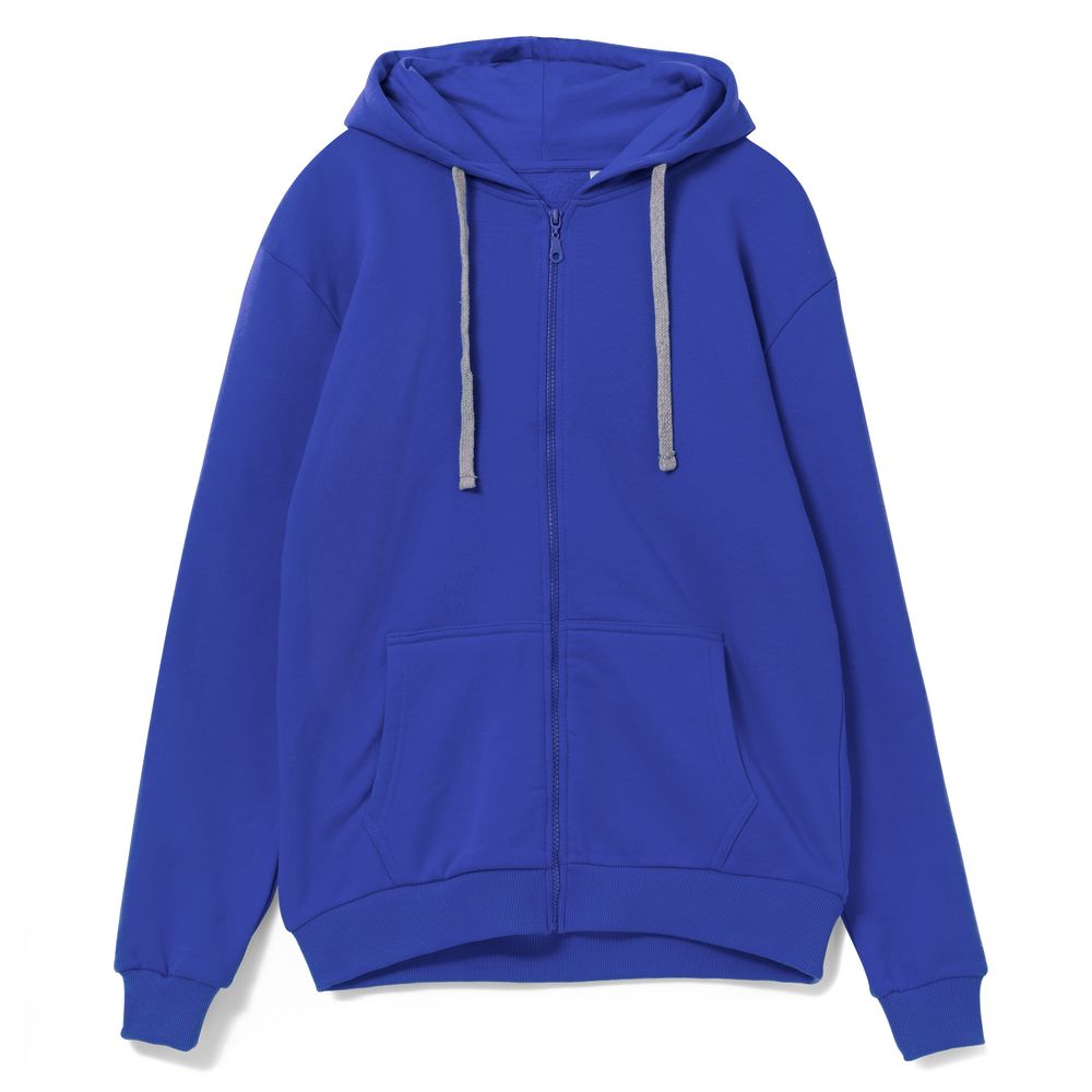 Толстовка на молнии с капюшоном Unit Siverga , ярко-синяя-0