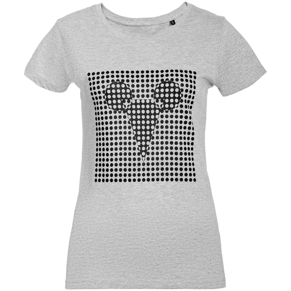 Футболка женская Optical Mouse, серый меланж-1