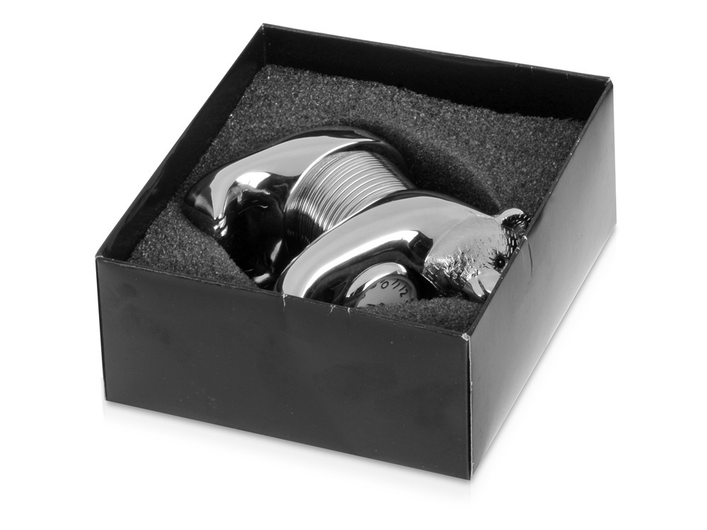 Часы Медведь, серебристый-6