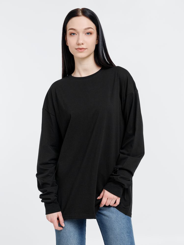 Футболка оверсайз унисекс City Sapiens, черная-6