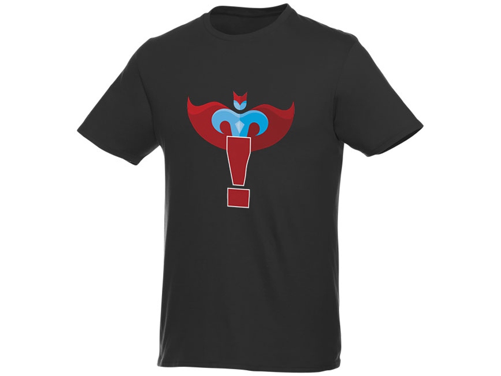 Мужская футболка Heros с коротким рукавом, черный-4