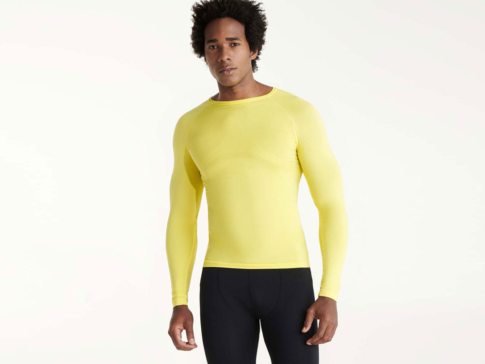 Футболка Prime мужская с длинным рукавом, желтый-4