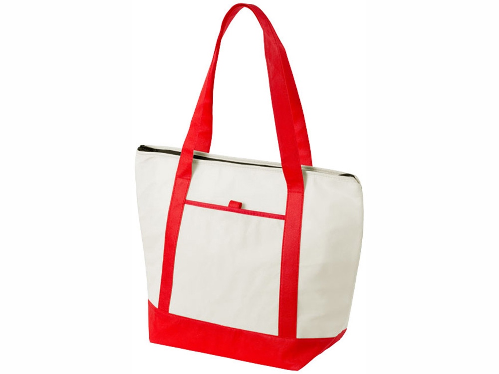 Сумка-холодильник Lighthouse, натуральный/красный-1