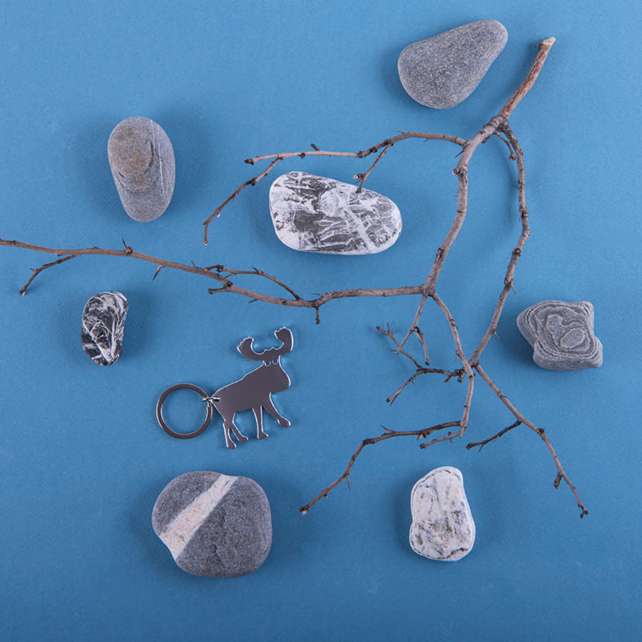 Брелок-открывалка "Рудольф", серебристый-1