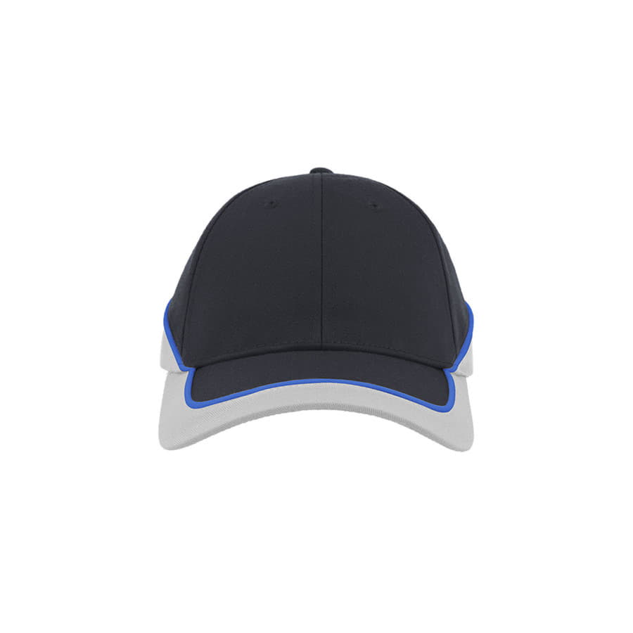 Бейсболка "Racing", 6 клиньев, застёжка на липучке, темно-синий, белый-3