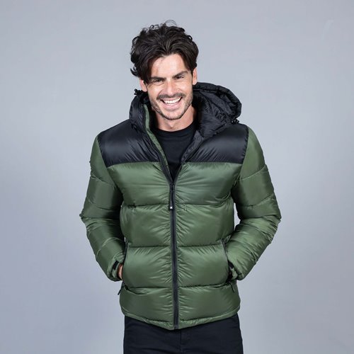 Куртка SIBERIA нейлон 40, био-пух 530, серый, черный-1