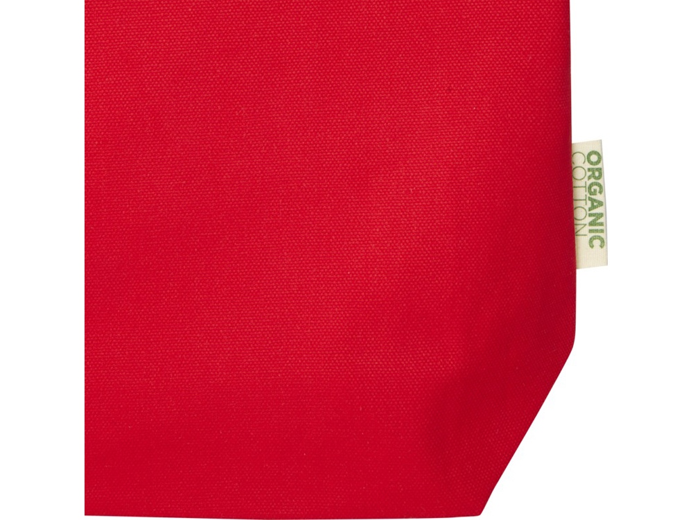 Orissa эко-сумка из органического материала GOTS, плотностью 270 г/м² - Красный-3