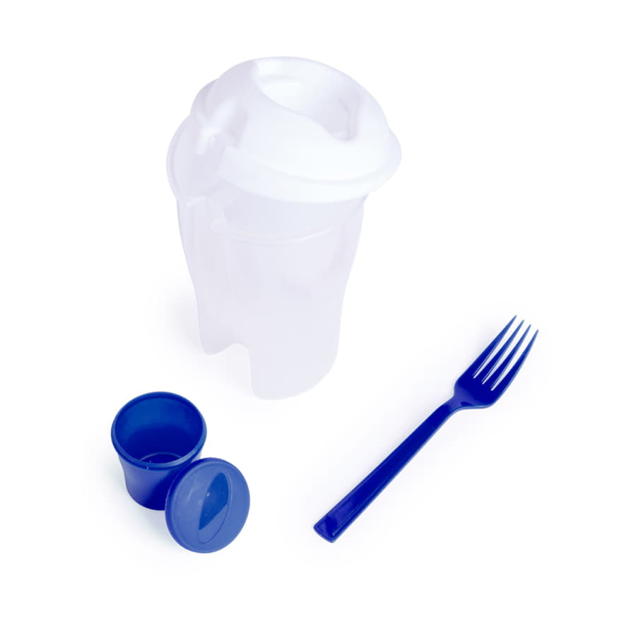 Контейнер для еды DINDER, прозрачный, синий-2