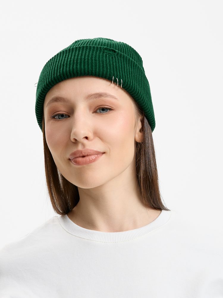 Шапка Ribelle, темно-зеленая (хвойная)-2