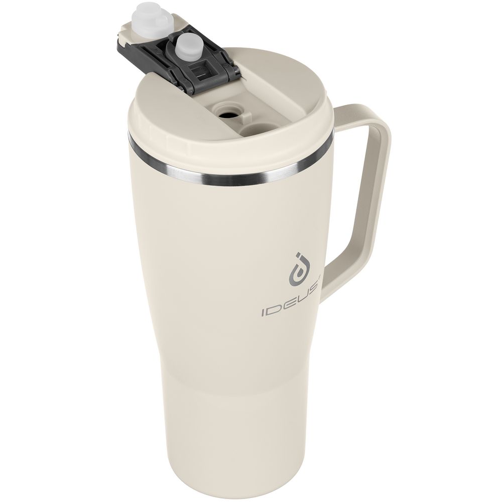 Термостакан Kasumigaoka, белый (молочный)-3